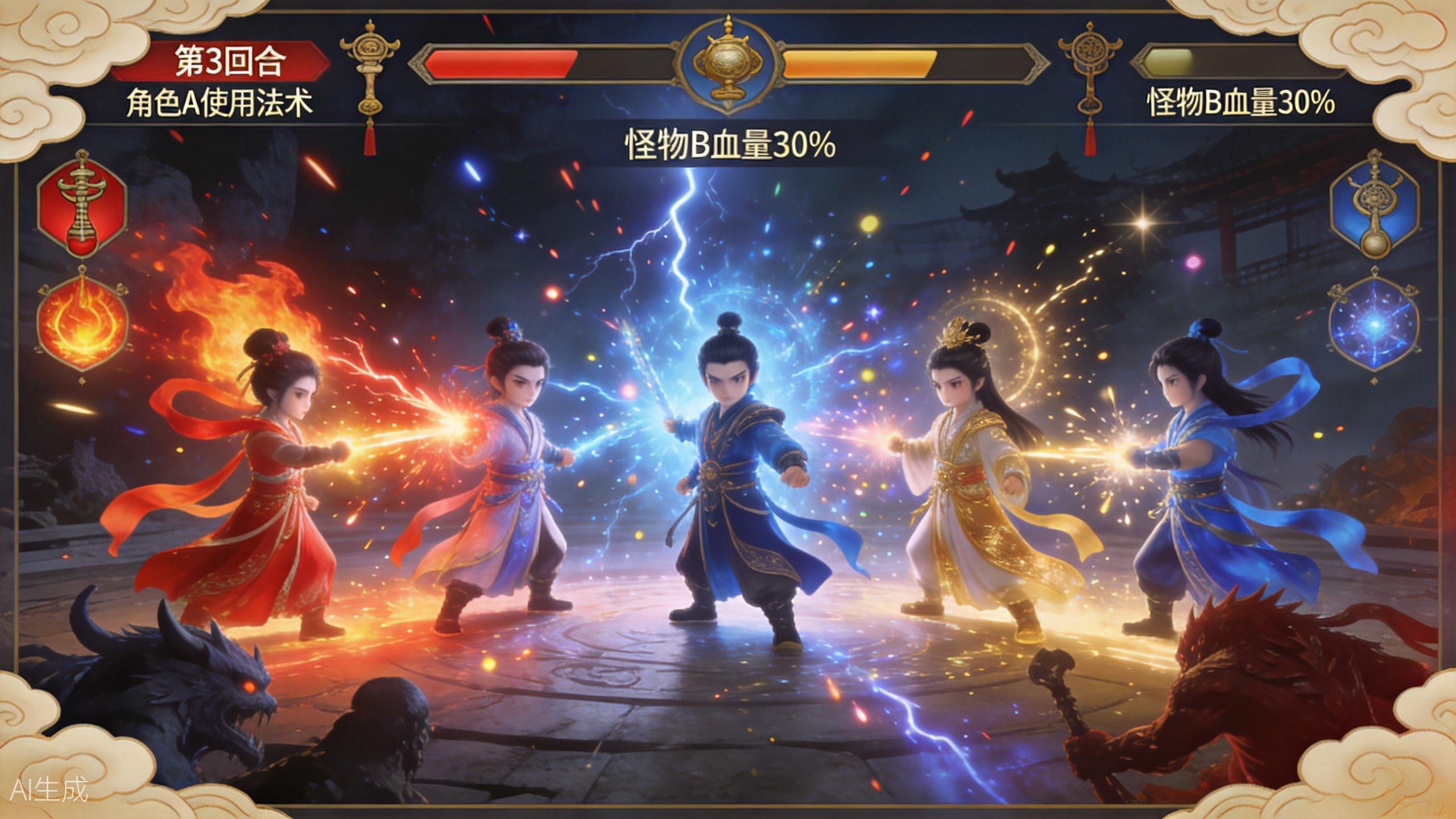 梦幻西游激烈战斗场景